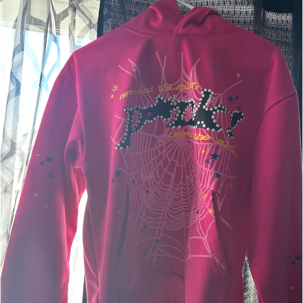 Sp5der Pink Hoodie